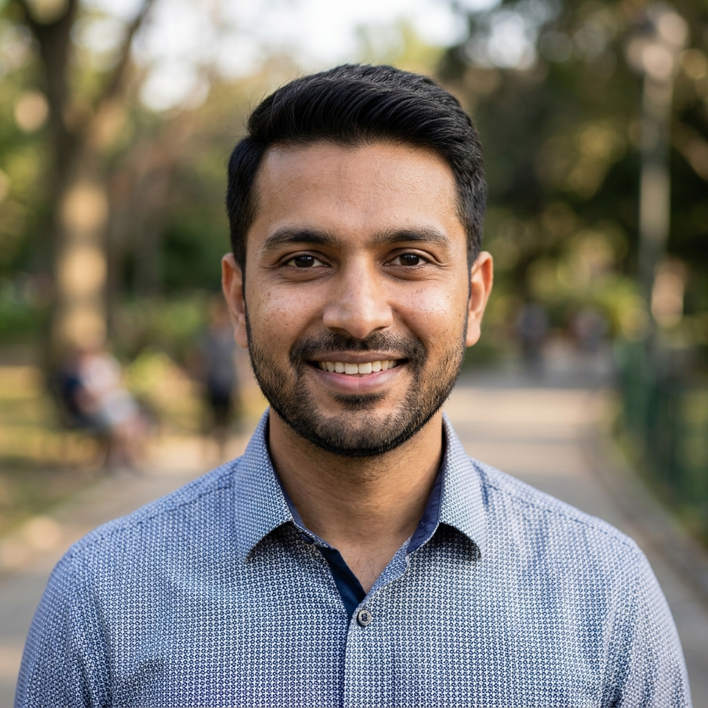 Portrait of Rahul Mehta, CSR manager from Bengaluru
