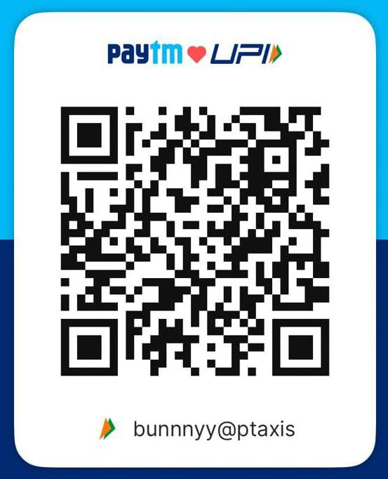 Paytm UPI QR code for Uday NGO donations — UPI ID: bunnnyy@ptaxis